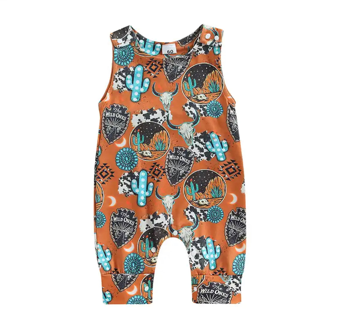Arrowhead/Cactus Overalls