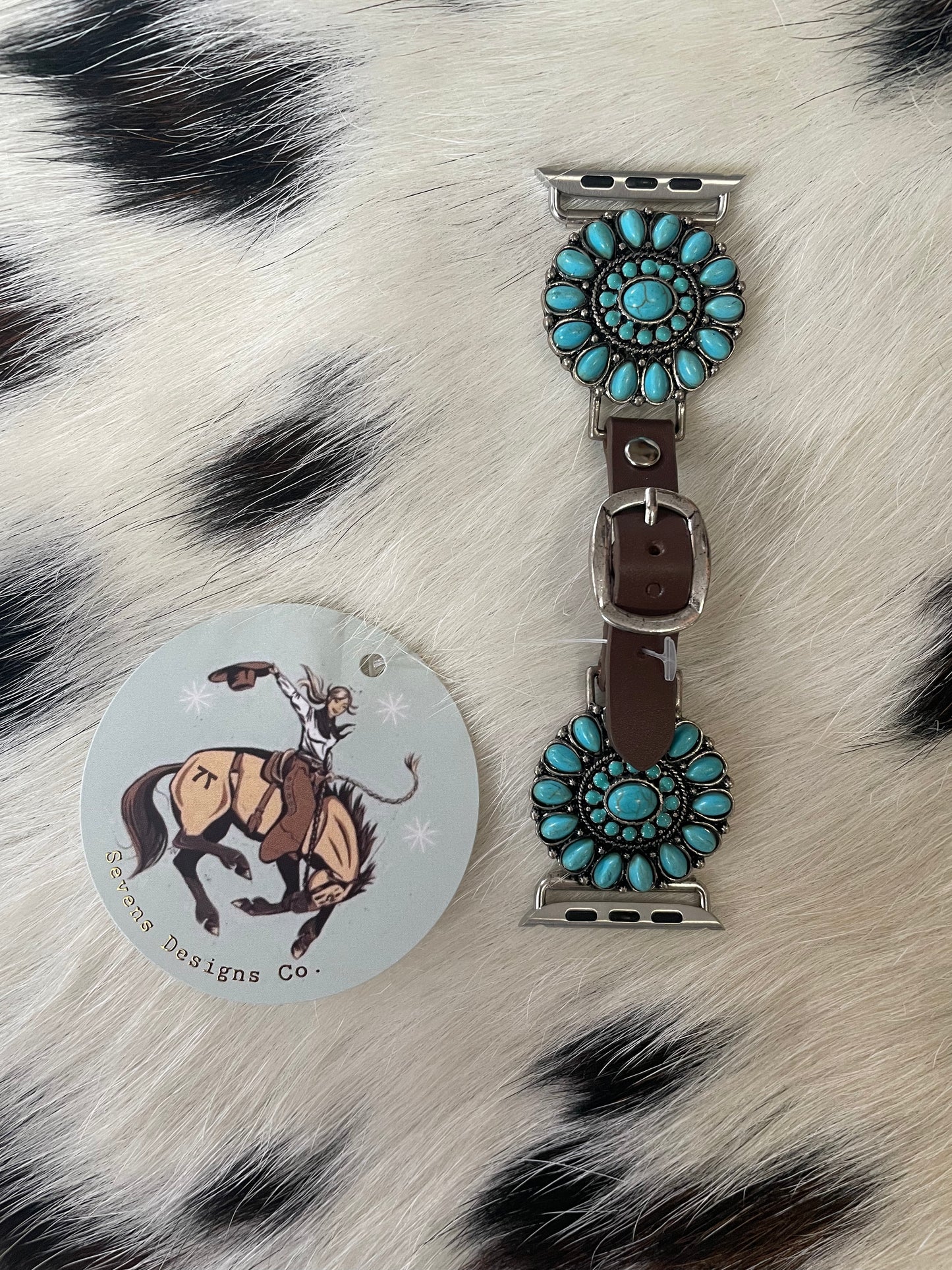 Round Turquoise Watch Band